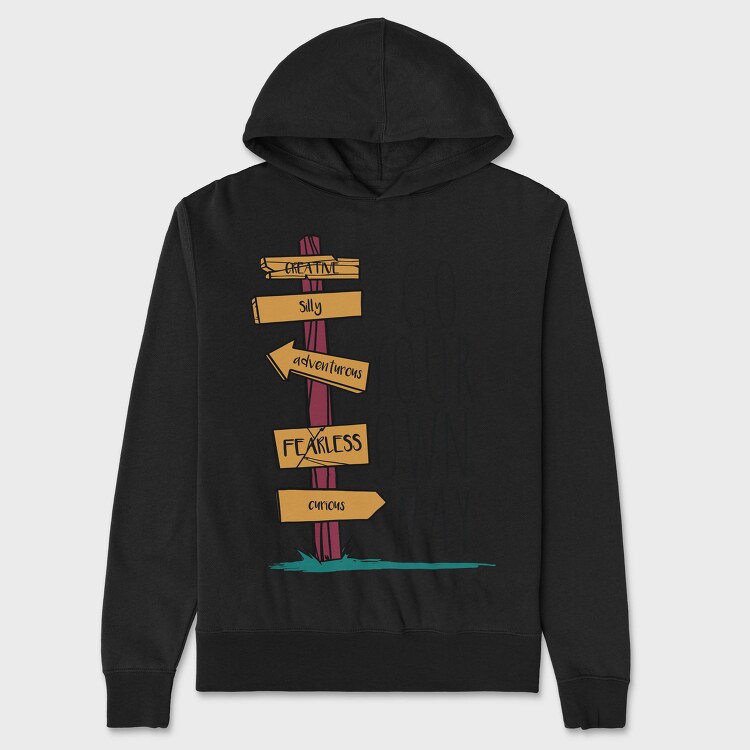 Go Your Own Way, Hanorac Oversize Barbati (Unisex)