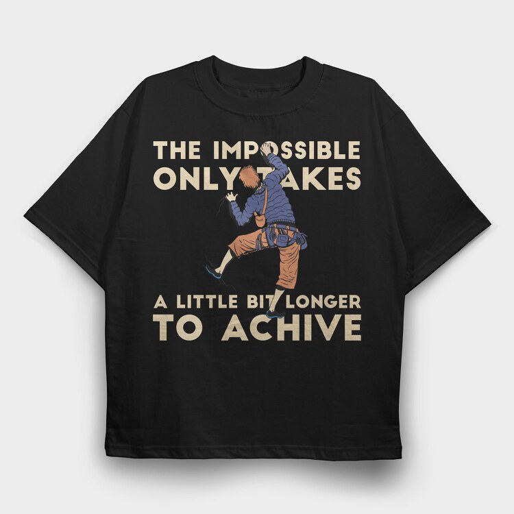 Rock Climber, Tricou Oversize Barbati (Unisex)