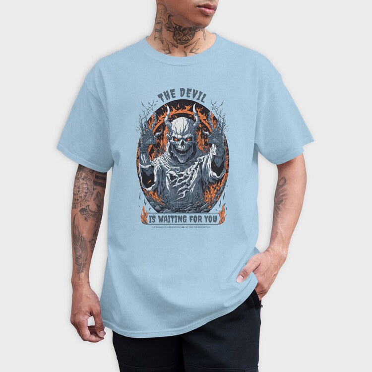 The Devil Is Waiting for You, Tricou Barbati (Unisex)