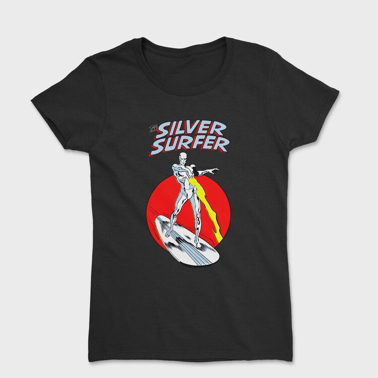 Silver Surfer Red Circle Sky, Tricou Femei