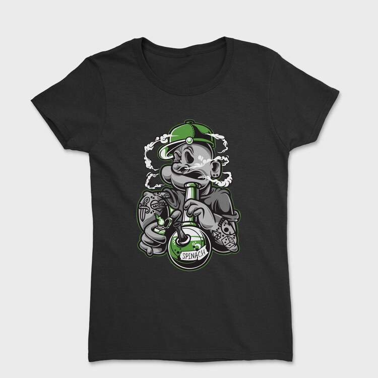 Spinach Monster Smoke Urban Art, Tricou Femei