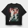 Baketball Silhouette Basketball, Tricou Oversize Barbati (Unisex)