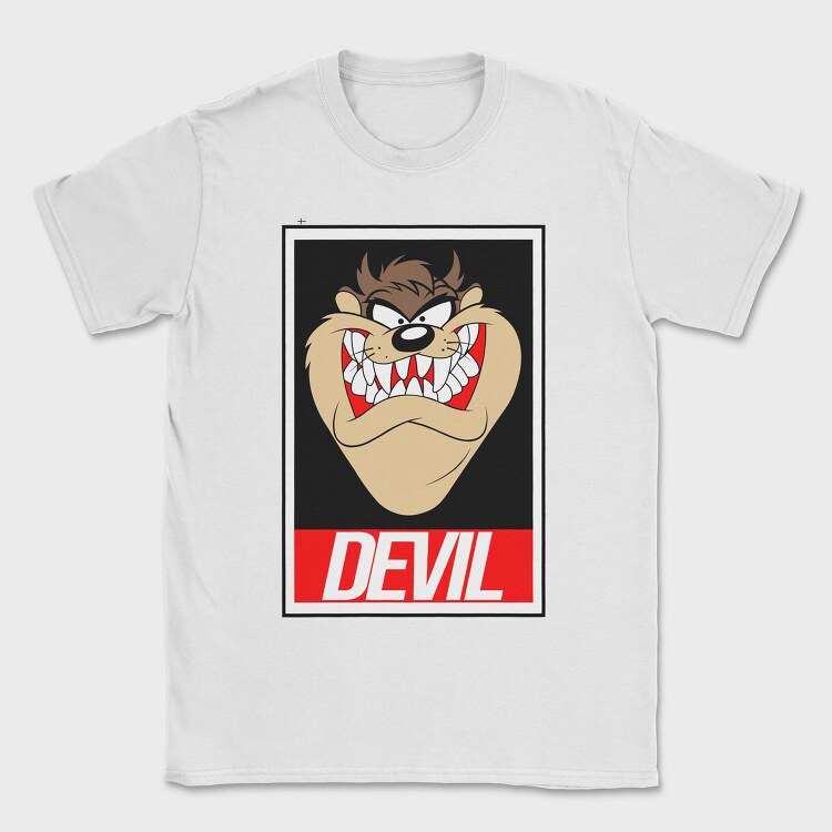 Taz Devil Animal Eyes, Tricou Barbati (Unisex)