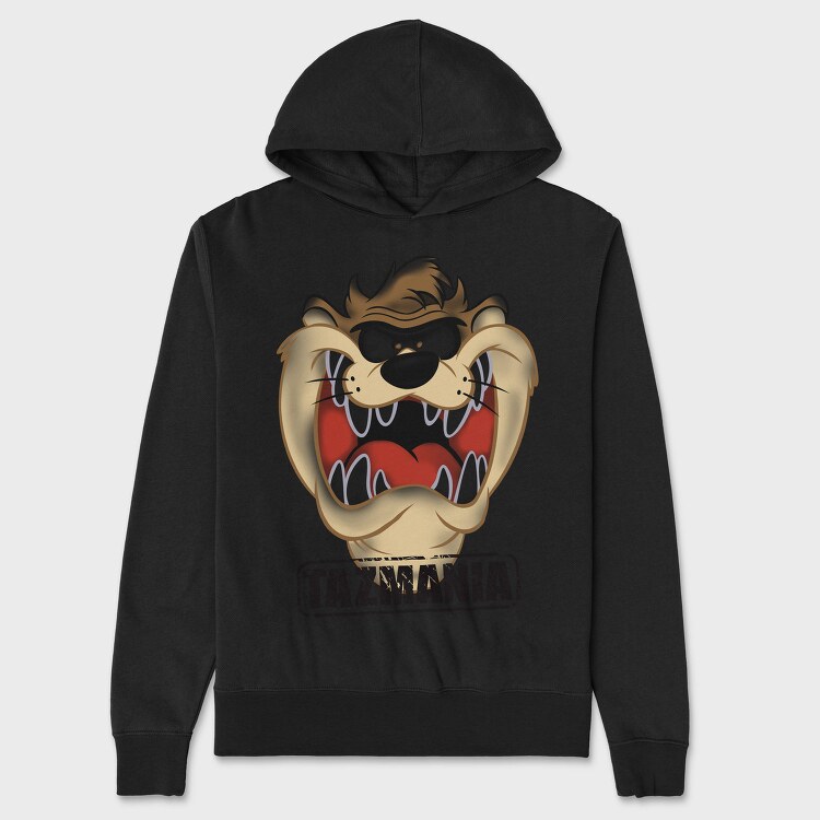 Tazmania Taz Anger Animal Eyes, Hanorac Oversize Barbati (Unisex)