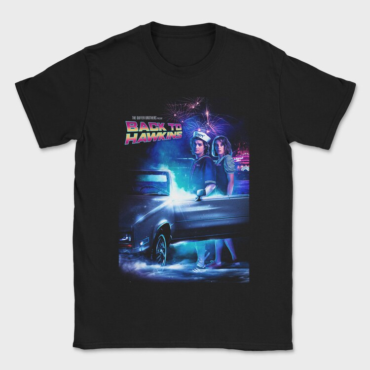 Back To Hawkins Vintage Truck, Tricou Barbati (Unisex)