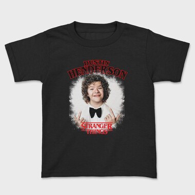 Dustin Stranger Things Rock On, Tricou Copii
