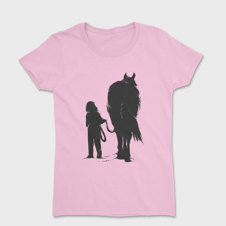 Girl And Horse, Tricou Femei
