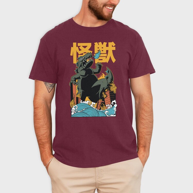 Kaiju, Tricou Barbati (Unisex)