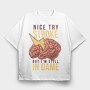 Brain Lightning Quote, Tricou Oversize Barbati (Unisex)