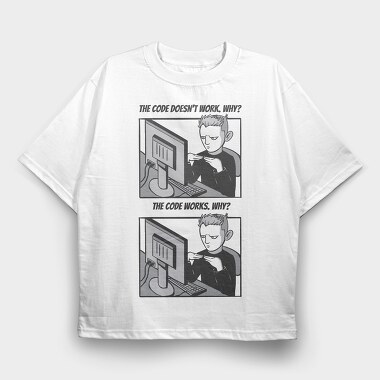Code Meme, Tricou Oversize Barbati (Unisex)