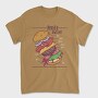 Burger Anatomy, Tricou Barbati (Unisex)