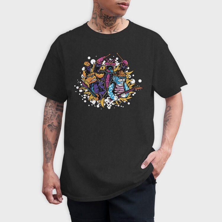 Animal Rock Band, Tricou Barbati (Unisex)