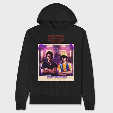 Stranger Things Best Friends, Hanorac Oversize Barbati (Unisex)