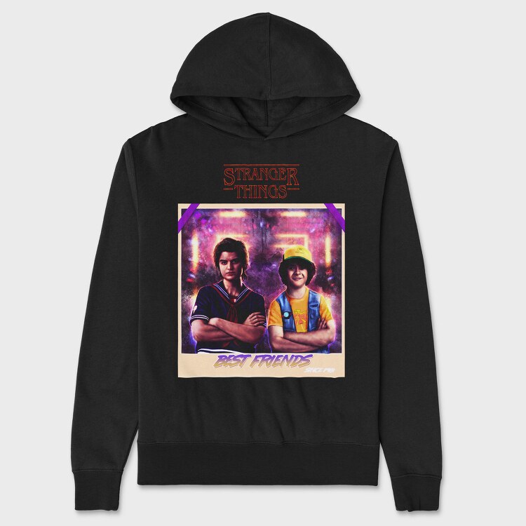 Stranger Things Best Friends, Hanorac Oversize Barbati (Unisex)