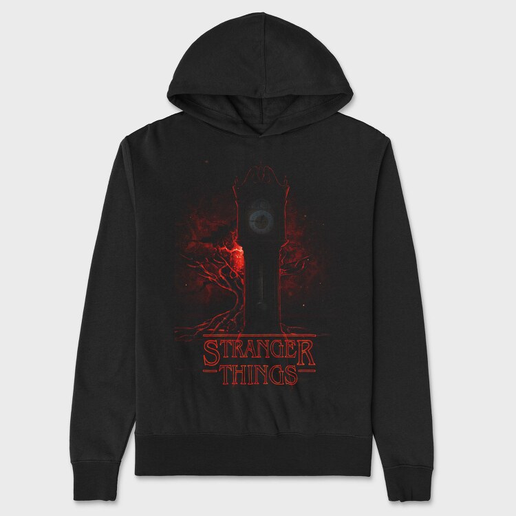 Stranger Things Clock, Hanorac Oversize Barbati (Unisex)