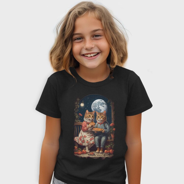 Cats Pizza Cottagecore, Tricou Copii
