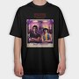 Stranger Things Best Friends, Tricou Oversize Barbati (Unisex)
