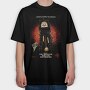 Stranger Things Clock Illustration, Tricou Oversize Barbati (Unisex)