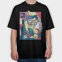 Samurai Coffee, Tricou Oversize Barbati (Unisex)