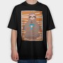 Sloth Coffee, Tricou Oversize Barbati (Unisex)