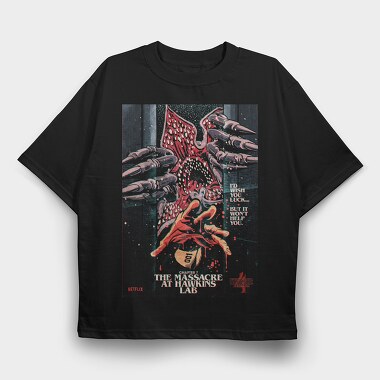 Stranger Things Eagle 07, Tricou Oversize Barbati (Unisex)