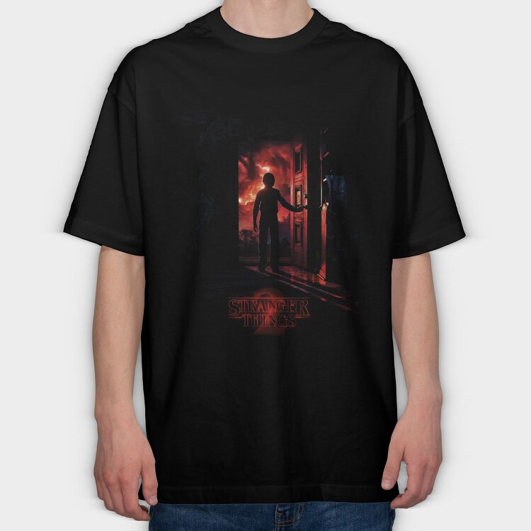 Stranger Things Diner, Tricou Oversize Barbati (Unisex)