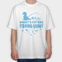 Baby Fishing Dad, Tricou Oversize Barbati (Unisex)