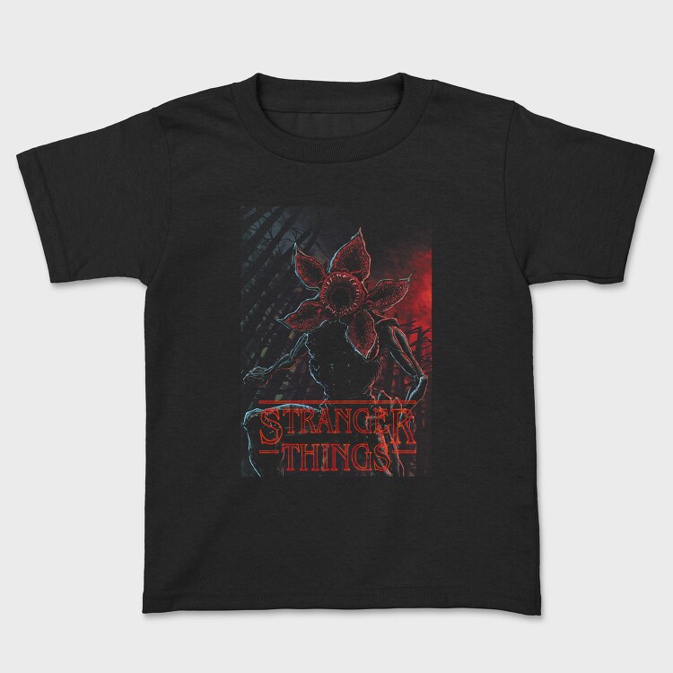 Stranger Things Flower Red, Tricou Copii