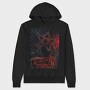 Stranger Things Flower Red, Hanorac Oversize Barbati (Unisex)