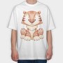 Baby Tiger Watercolor, Tricou Oversize Barbati (Unisex)