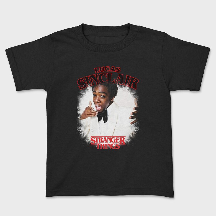 Stranger Things Lucas, Tricou Copii
