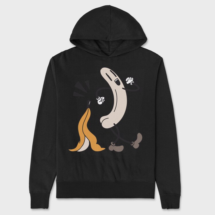 Naked Banana Retro, Hanorac Oversize Barbati (Unisex)