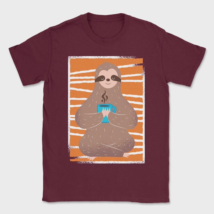 Sloth Coffee, Tricou Barbati (Unisex)