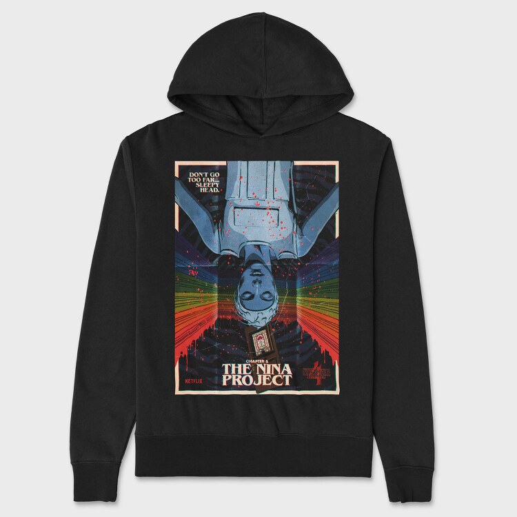 Stranger Things Nina Project, Hanorac Oversize Barbati (Unisex)