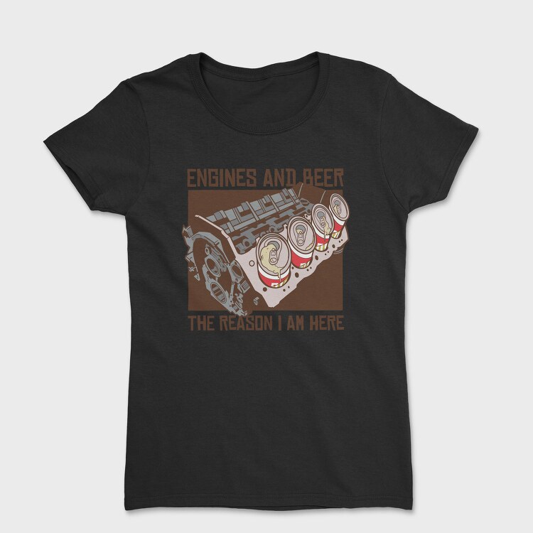 Engine and Beer, Tricou Femei