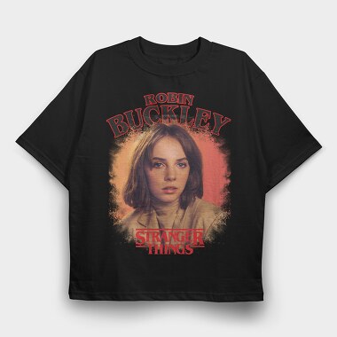 Stranger Things Robin Buckley, Tricou Oversize Barbati (Unisex)