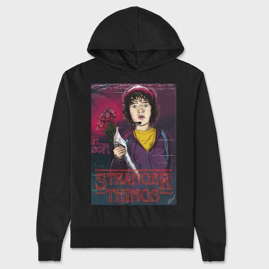 Stranger Things Roses Floral, Hanorac Oversize Barbati (Unisex)