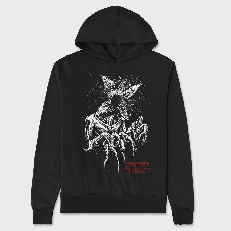 Stranger Things Sketch, Hanorac Oversize Barbati (Unisex)