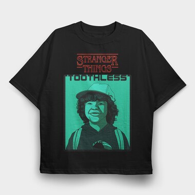 Stranger Things Toothless, Tricou Oversize Barbati (Unisex)