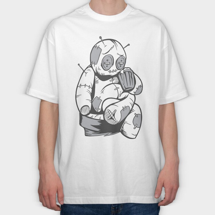 Voodoo Beer, Tricou Oversize Barbati (Unisex)