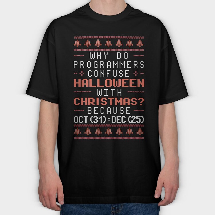 Programmer Halloween, Tricou Oversize Barbati (Unisex)