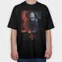 Stranger Things Splatter, Tricou Oversize Barbati (Unisex)