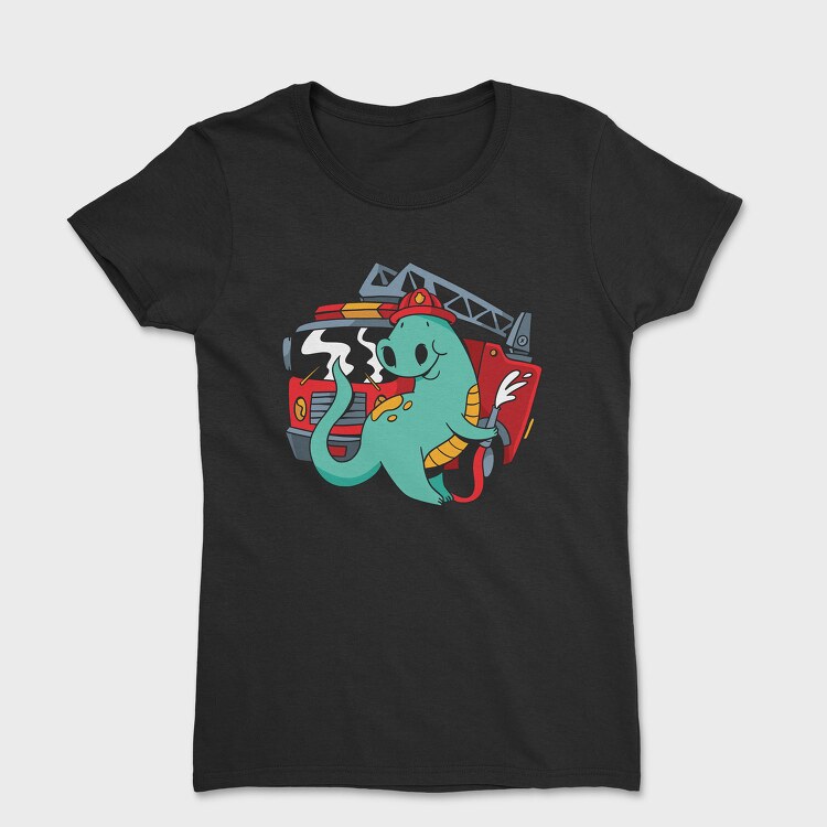 Firefighter Dinosaur, Tricou Femei