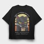 Agry Coffe Cat, Tricou Oversize Barbati (Unisex)