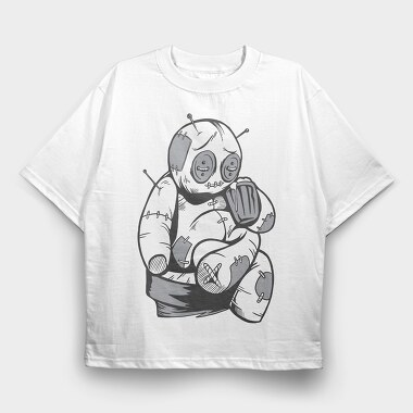 Voodoo Beer, Tricou Oversize Barbati (Unisex)
