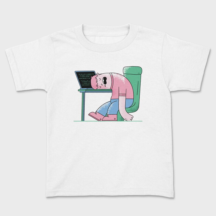 Man Sleeping On Desk, Tricou Copii