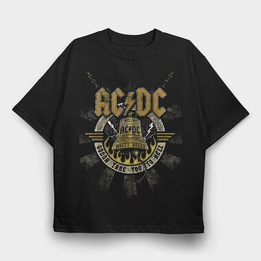 ACDC 5, Tricou Oversize Barbati (Unisex)