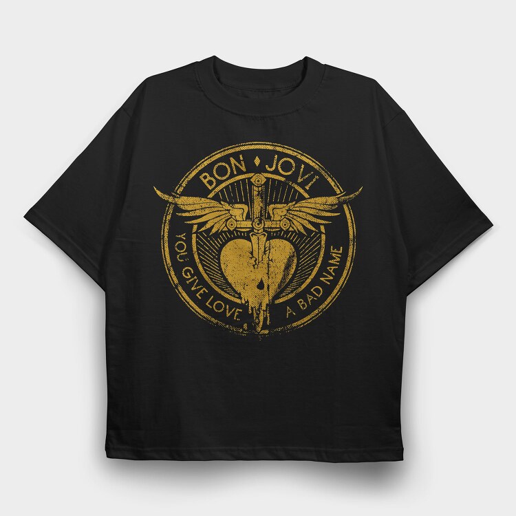 Bon Jovi 2, Tricou Oversize Barbati (Unisex)