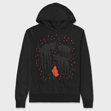 Red Riding Hood, Hanorac Oversize Barbati (Unisex)