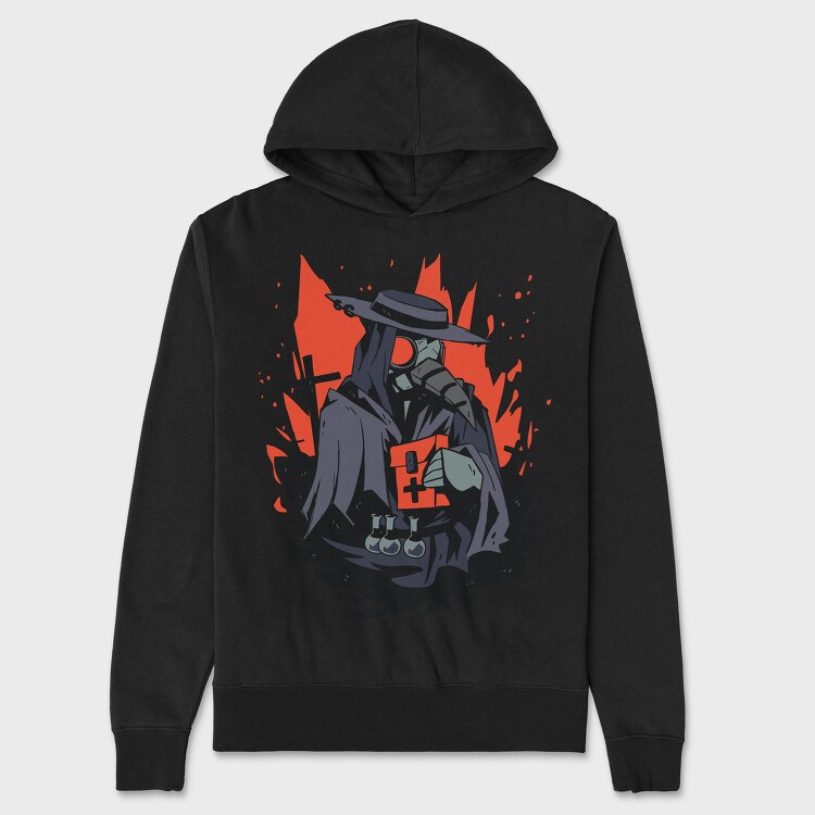 Plague Doctor, Hanorac Oversize Barbati (Unisex)